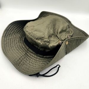Oddjob Ripstop Boonie Bucket Hat Green Snap Side Big Melon XL Outdoor Vented